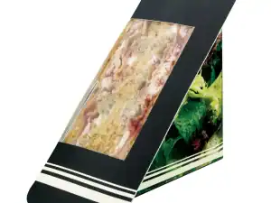 68/56 Black Heat Seal Sandwich Pack – 119.5 x 68/56 x 119.5mm (10315) - Case of 500