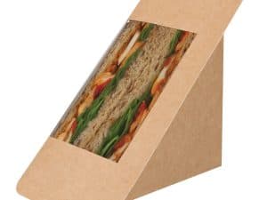 Kraft sandwich pack with visible filling