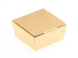 4 Choc Ballotin; Shiny Gold (RPC1508A) - Case Qty 50