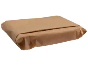 greaseproof paper filled with food