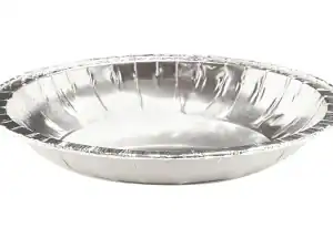 Round Non-Fluted Foil Flan Tray 1820PL (CAP 164cm³) - Case Qty 2800