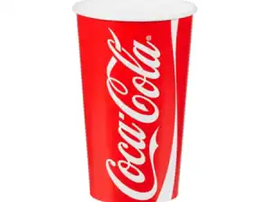 22oz Coke Coca Cola Cold Drink Paper Cup (44630) - Case Qty 1000