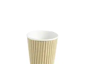 4oz Pure Kraft Ripple Wrap Paper Coffee Cup (50011) - Qty 1000