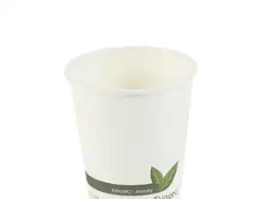 6oz Biodegradable Hot Drink Paper Cup (44870) - Qty 1000