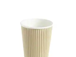 8oz Pure Kraft Ripple Wrap Paper Coffee Cup (50005) - Case Qty 500