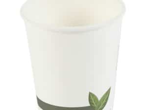 8oz compostable hot cup in white
