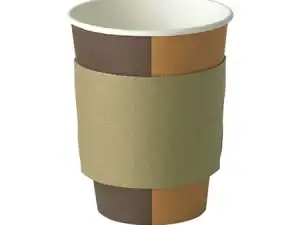 10oz to 16oz Brown Cup Hot Sleeves (44940) - Case Qty 2000