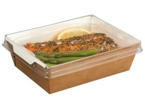Fuzione® Medium Tray - Lid Separate (10338) 160/140x120/100x50mm - Case Qty 500