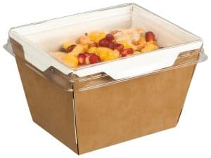 Fuzione® Small Tray - Lid Separate (10342) 107/84x89/63x72mm - Case Qty 500