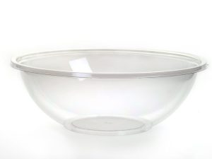 Round Clear Classic Salad Bowl 1500ml (12048) - Case Qty 100