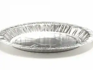 Round Non-Fluted Foil Flan Tray 2050PL (CAP 428cm³) - Case Qty 1000