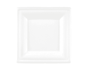 20cm Bagasse Square Biodegradable Plate (91006) - Case Qty 500