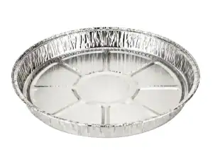 Round Non-Fluted Foil Flan Tray 2258PL (CAP 800cm³) - Case Qty 500