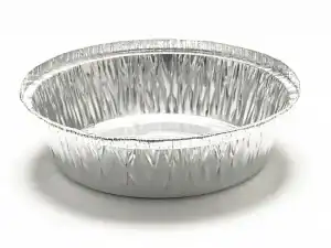 Round Non-Fluted Foil Flan Tray 2272PLHE (CAP 813cm³) - Case Qty 500
