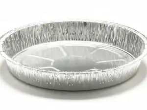 Round Non-Fluted Foil Flan Tray 2275PL (CAP 940cm³) - Case Qty 800