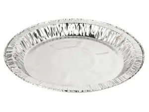 Round Non-Fluted Foil Plate 605PPL (CAP 200cm³) - Case Qty 1500