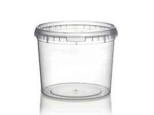 800ml clear tamper evident container with lid