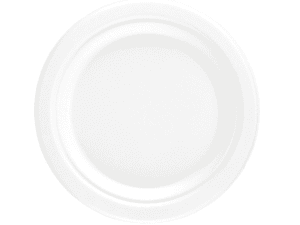 10" Bagasse Biodegradable Round Plate (91011) - Case Qty 500