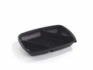 FastPac 3 Compartment Takeaway / Microwavable Container 650ml (71335) - Case Qty 150
