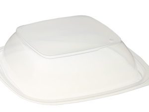 FastPac Clear PP High Square Lid to fit 500ml & 750ml Container (53671) - Case Qty 300