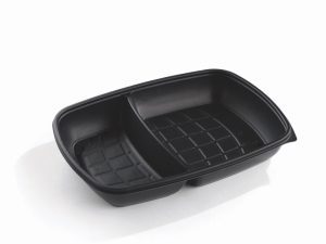 FastPac 2 Compartment Takeaway / Microwavable Container 1300ml (71243) - Case Qty 150