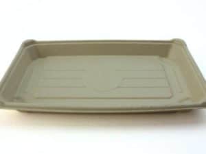 Bagasse Pulp Sushi Tray - Lid Seperate 215x136x25mm - Case Qty 500