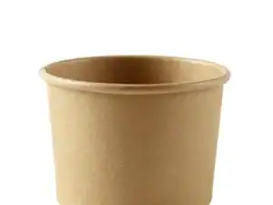 12oz (340ml) Kraft Heavy Duty Soup Container - Case of 500