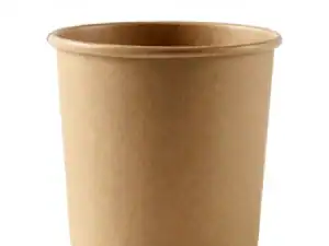 26oz (750ml) Kraft Heavy Duty Soup Container - Case of 500