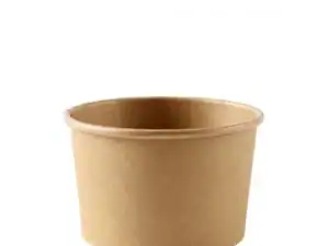8oz (227ml) Kraft Heavy Duty Soup Container - Case of 500