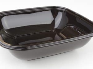 Black Square Salad Bowl 1000ml (94032) - Case Qty 300