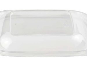 Domed Lid to fit 750ml-1000ml Clear Square Salad Bowls (54032) - Case Qty 300