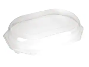 Medium Octagonal Clear Domed Lid 36x24cm (52345) - Case Qty 50