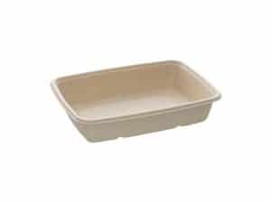 Pulp Rectangular Biodegradable Containers 950ml (PUL46130) - Case Qty 300
