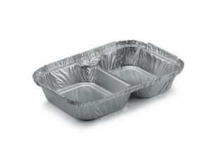 Compartment Two Foil Tray R106L (CAP 280/250cm³) - Case Qty 500