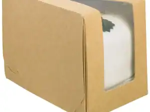 Large Kraft Cake Slice Box 145x85x90mm - Case of 500