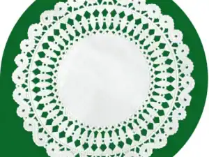 6.5'" Paper Circular Doyleys (33923) - Case Qty 2000