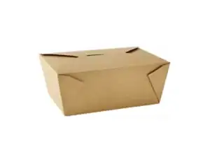 No 4 Kraft Takeaway Food Box 2900ml (38010) - Case Qty 160