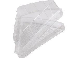 Patipack rPET Cake Slice Container - 162x135x50mm (PP150) - Case of 600