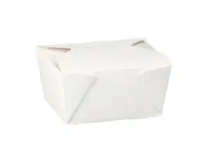 No 1 White Takeaway Food Box 750ml (38001) - Case of 450
