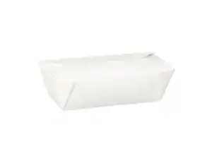 No 6a White Takeaway Food Box 740ml (38005) - Case Qty 675