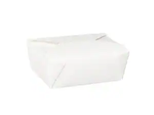 No 8 White Takeaway Food Box 1300ml (38006) - Case Qty 300