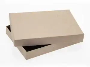 24 Chocolate Natural Kraft Rigid Box with Board Lid (RPC2580) – Case of 20