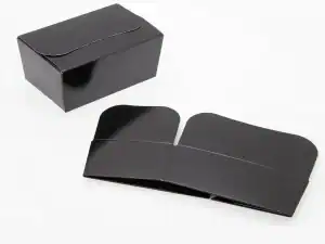 Shiny Black Ballotin Box - 375g (RPC2064) - Pack of 50