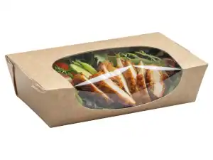salad box filled with cut foods