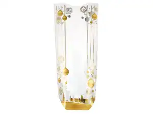 polyproyplene satchel bag gold baubles - box of 100