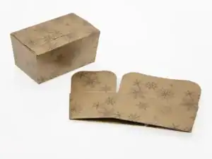 christmas snowflake gold festive ballotin in 250g