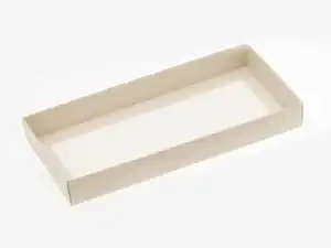 18 Chocolate Folding Box Base Pastel Coffee - 240 x 110 x 30mm - Pack of 25