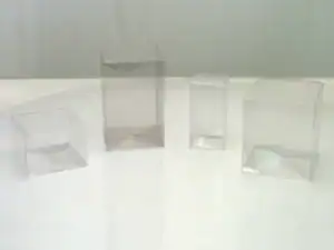 folding 4 flap base PVC carton great for presenting easter eggs and gifts