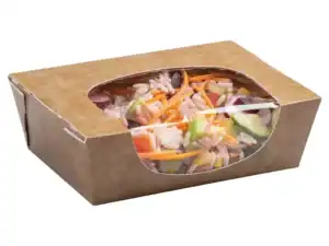 kraft salad box filled with delicious salad
