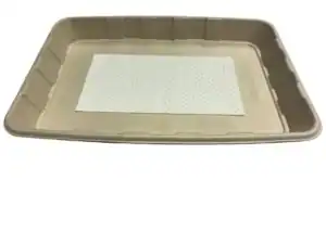 Bagasse Meat & Fish Tray with Absorbent Pad - 290x210x30mm – Case of 300